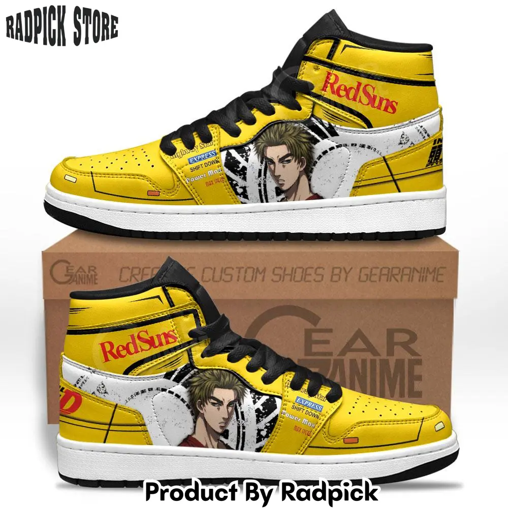 Initial d kesuke takahashi air jordan high top sneakers anime mn27  rp0250313
